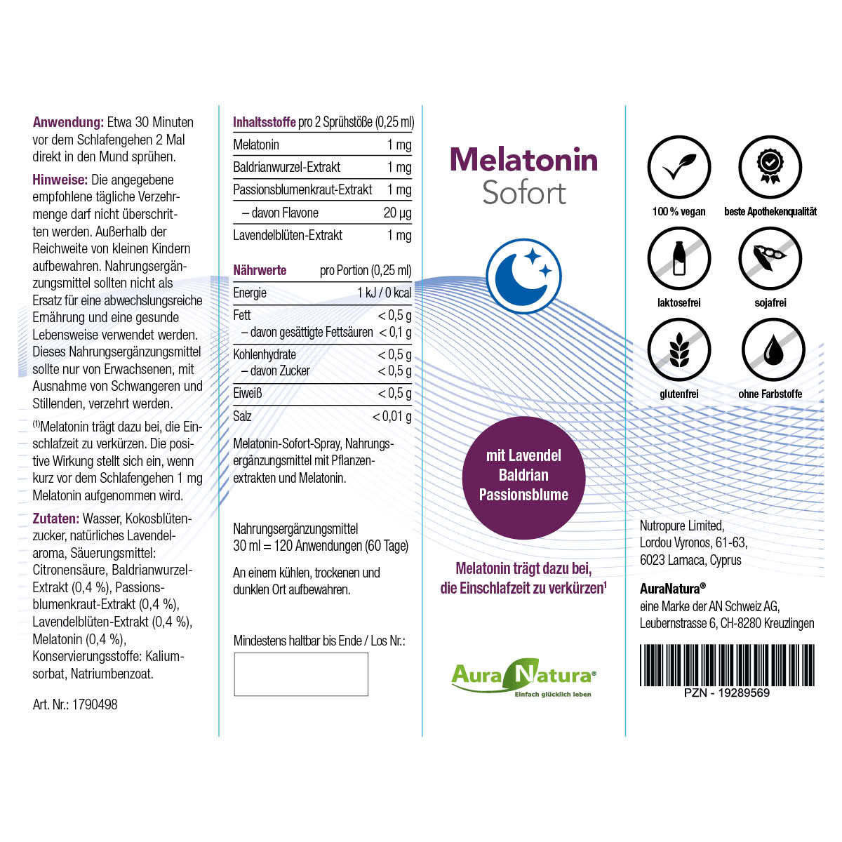 Melatonin Sofort Spray