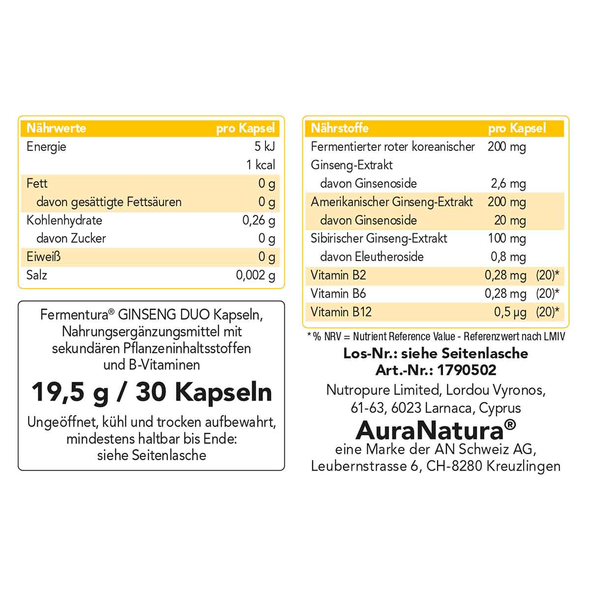 Fermentura® Ginseng Duo